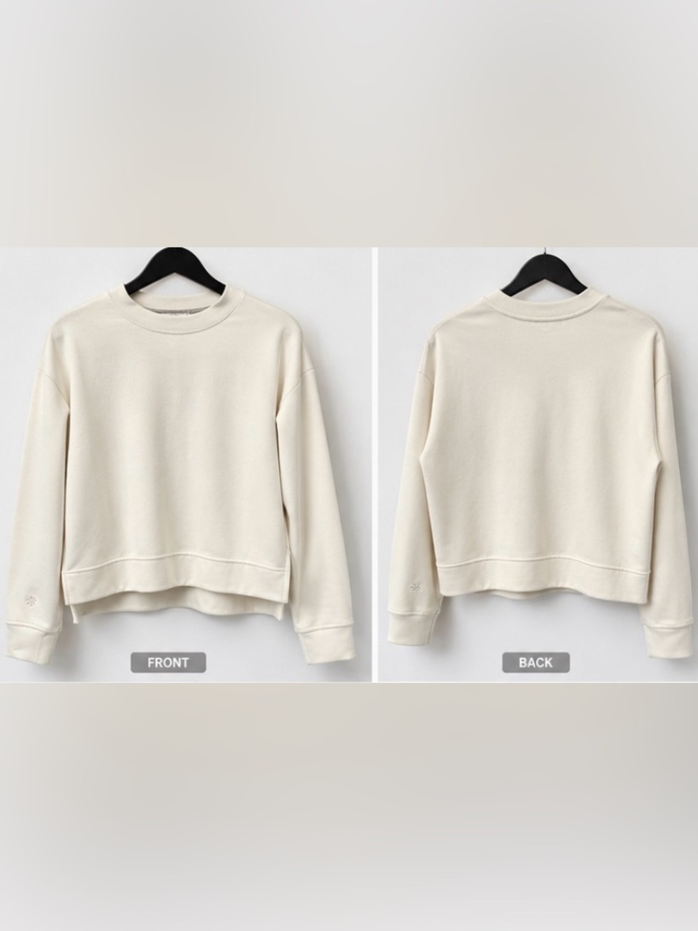 Athleta Seasoft Crewneck Sweatshirt – Bone/Cream – Size XS